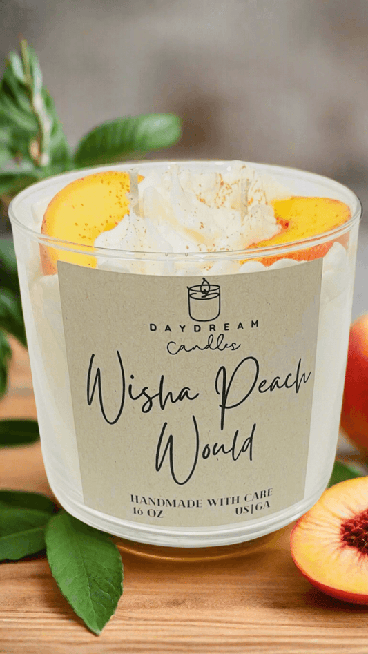 Wisha Peach Would 3-Wick Candle