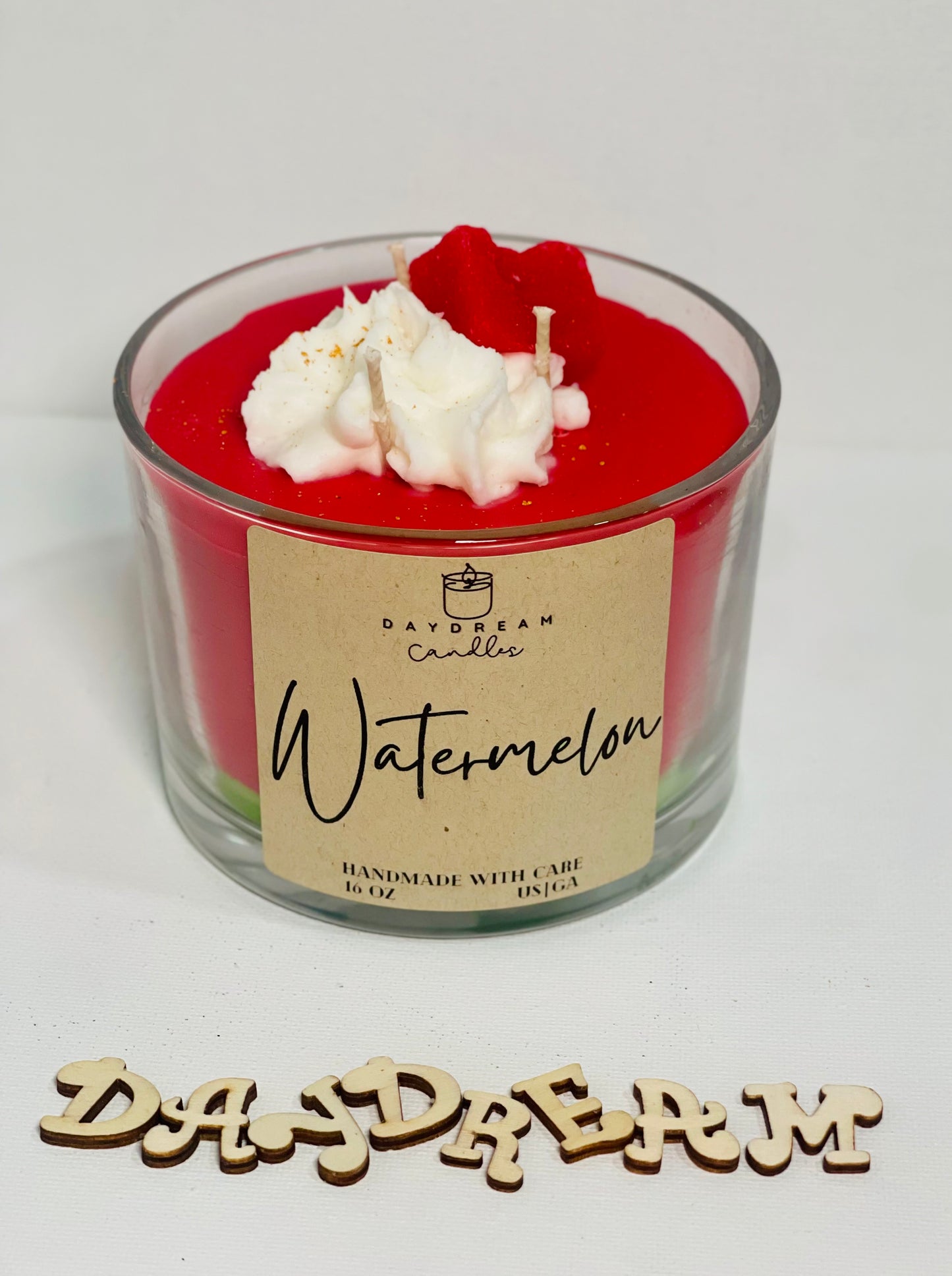Watermelon , 3-wick, Scented Candle by Daydream Candles