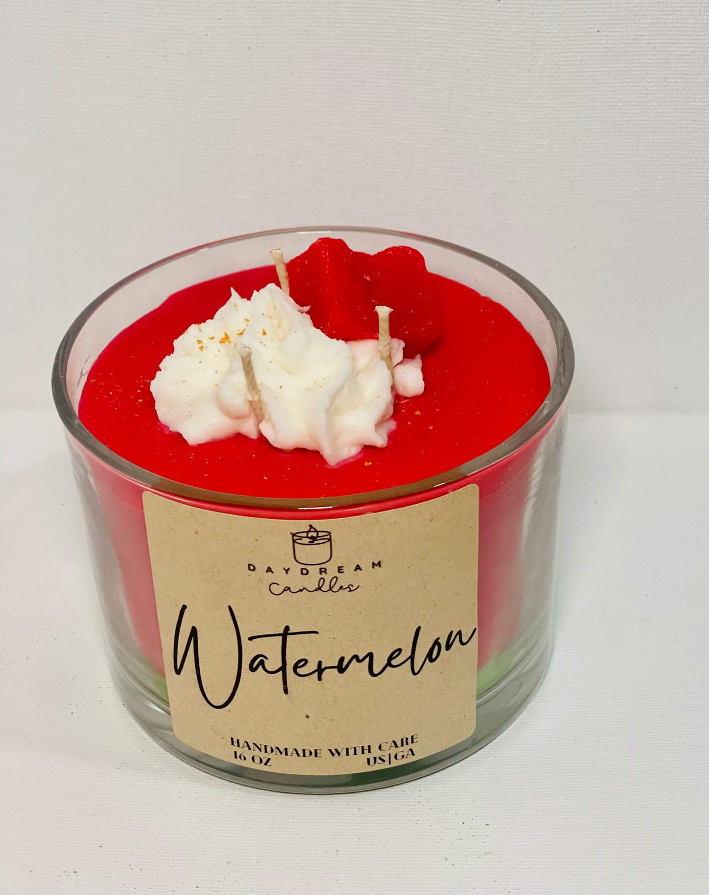 Watermelon , 3-wick, Scented Candle by Daydream Candles