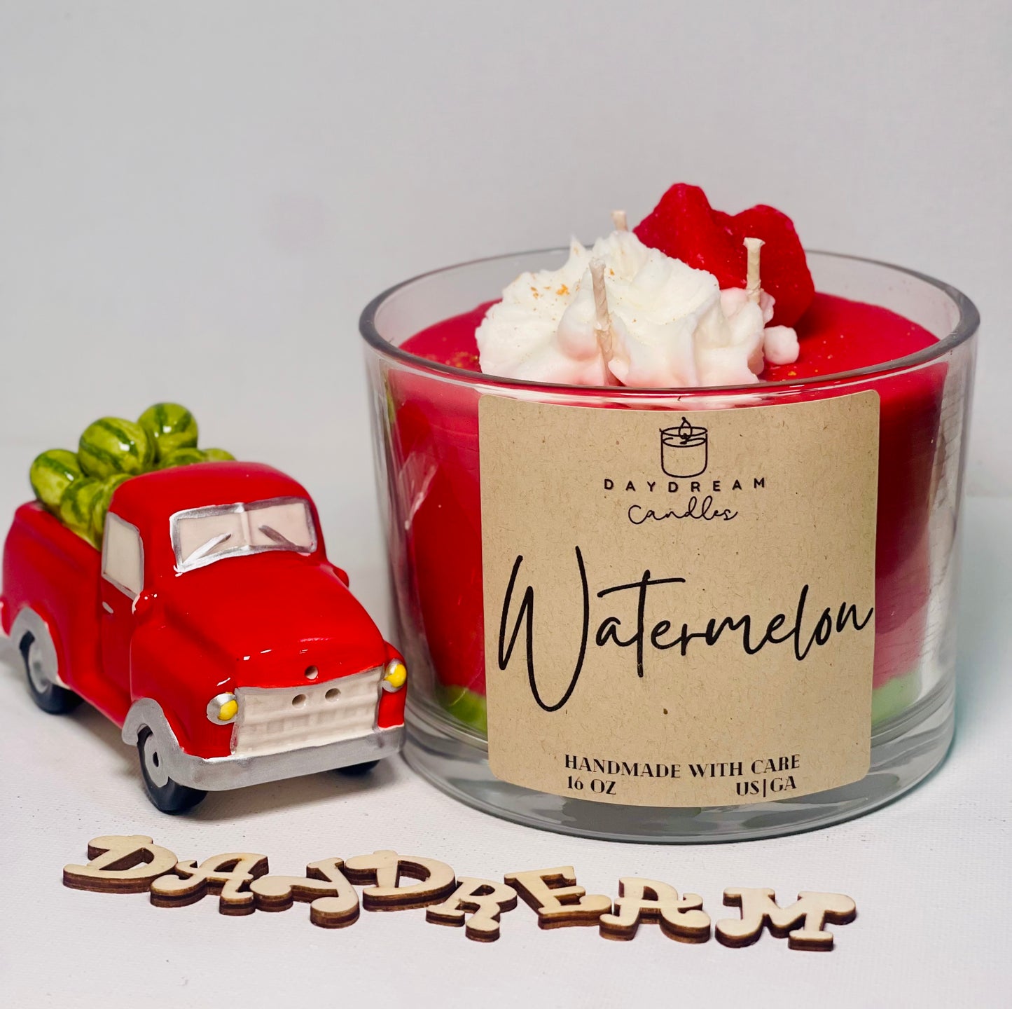 Watermelon , 3-wick, Scented Candle by Daydream Candles